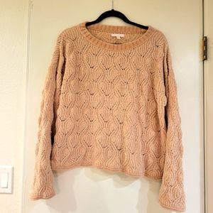 LC lauren Conrad light pink long sleeve sweater size medium